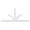 Ekena Millwork Richland Architectural Grade PVC Gable Bracket, 84"W x 38 1/2"H x 4"D x 4"F, 11/12 Pitch GBP084X39X0404RIC00 - alternate 4